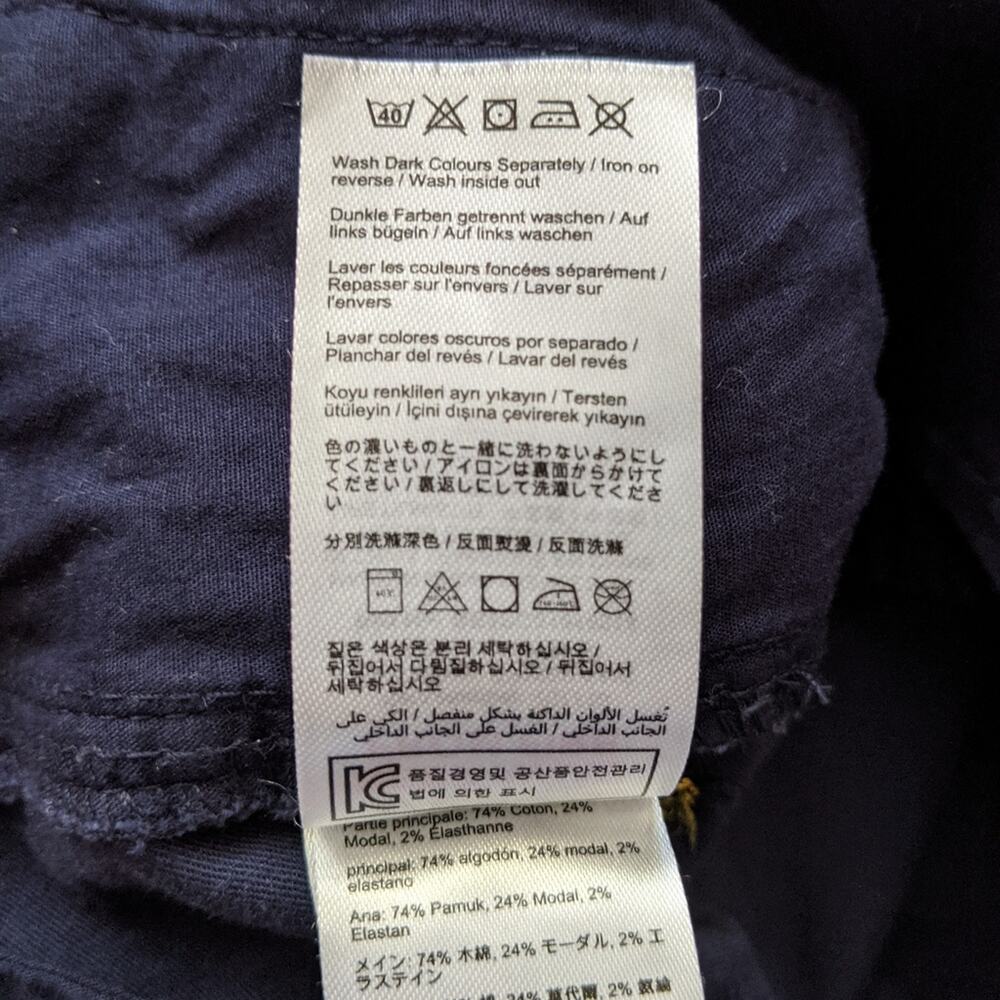 Jules Maison Jules Signature Navy Embroidered Bumblebee Shorts 4 - Picture 7 of 8